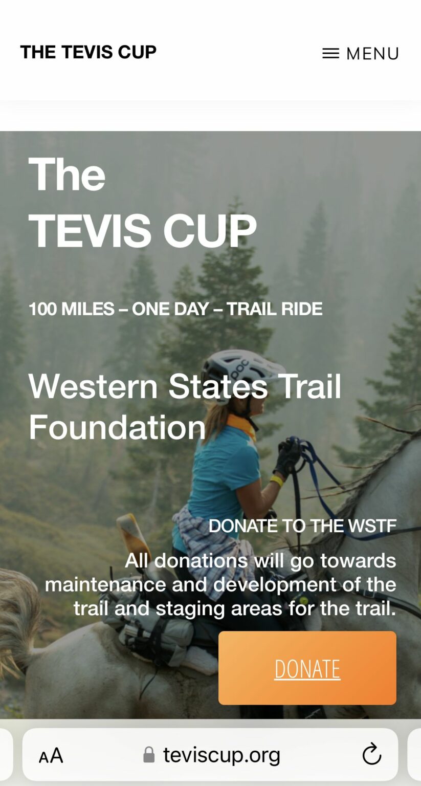 The Countdown Begins! The Tevis Cup